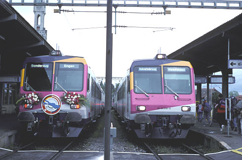 Eröffnungszug im Bahnhof Konstanz (29.05.1994) ...